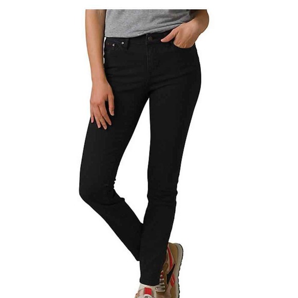 Prana High Rise Skinny Denim Jeans Dark Wash Blue Size 12 NEW - Picture 3 of 10